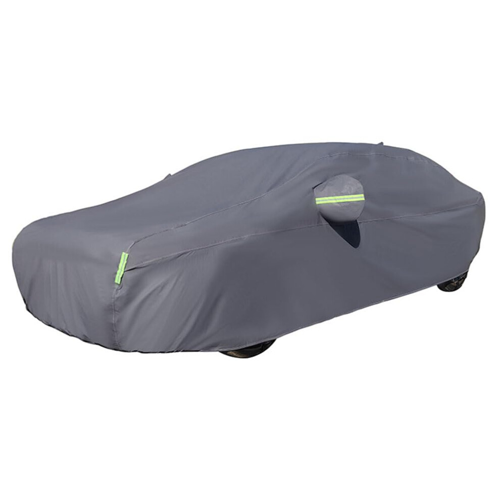 Outdoor Car Cover For Cadillac Fleetwood 1985-1992, Custom All Weather Dustproof With Reflector And Windproof Rope Dark/Grey 6276012521114