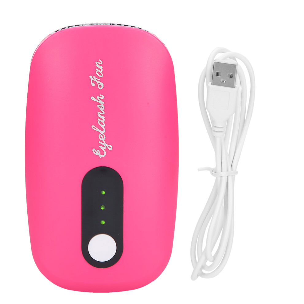Red Eyelash Mini Blow Dryer Fan Usb Rechargeable