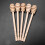 24Pcs Wooden Honey Dripper Stick Server Jam Syrup 4