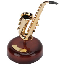 Mini boîte à musique modèle saxophone, 9,3 19 cm, ABS