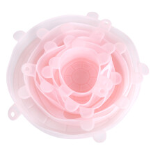 6Pcs/Set Silicone Reusable Stretchable Food Fruit