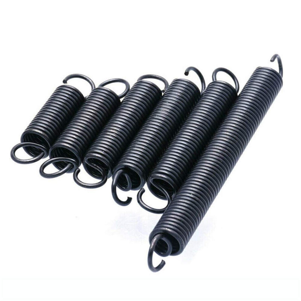 Tension Spring Set Of 5, Steel Extension Springs 1.2Mm Wire Diameter, 8Mm Outer Diameter, 30-60Mm Length 6482260710037