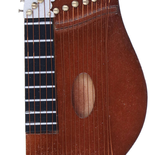 Guzheng modelo miniatura de madera de tilo expositor 2