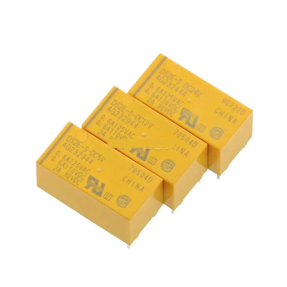 Ds2e-S Relay 2Pcs Lot 5V 12V 24Vdc 8Pin 2A Dpdt Open Close Switch Model Ds2e-S-Dc5v Ds2e-S-Dc12v Ds2e-S-Dc24v 6276012521398