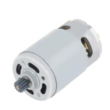 RS550 DC Electronic Starter 21V 28000RPM 8.2mm 14 Teeth Gear for Rechargeable Hand Saw Motor Drivers