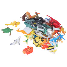 48 Stück Meeresbewohner Spielsachen Umweltfreundliches Material Lebendige Formen Mini Tropische Fische Serie Miniaturen Spielsachen für 4 b