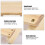 Foldable Solid Wood Small Square Bench Rural 11