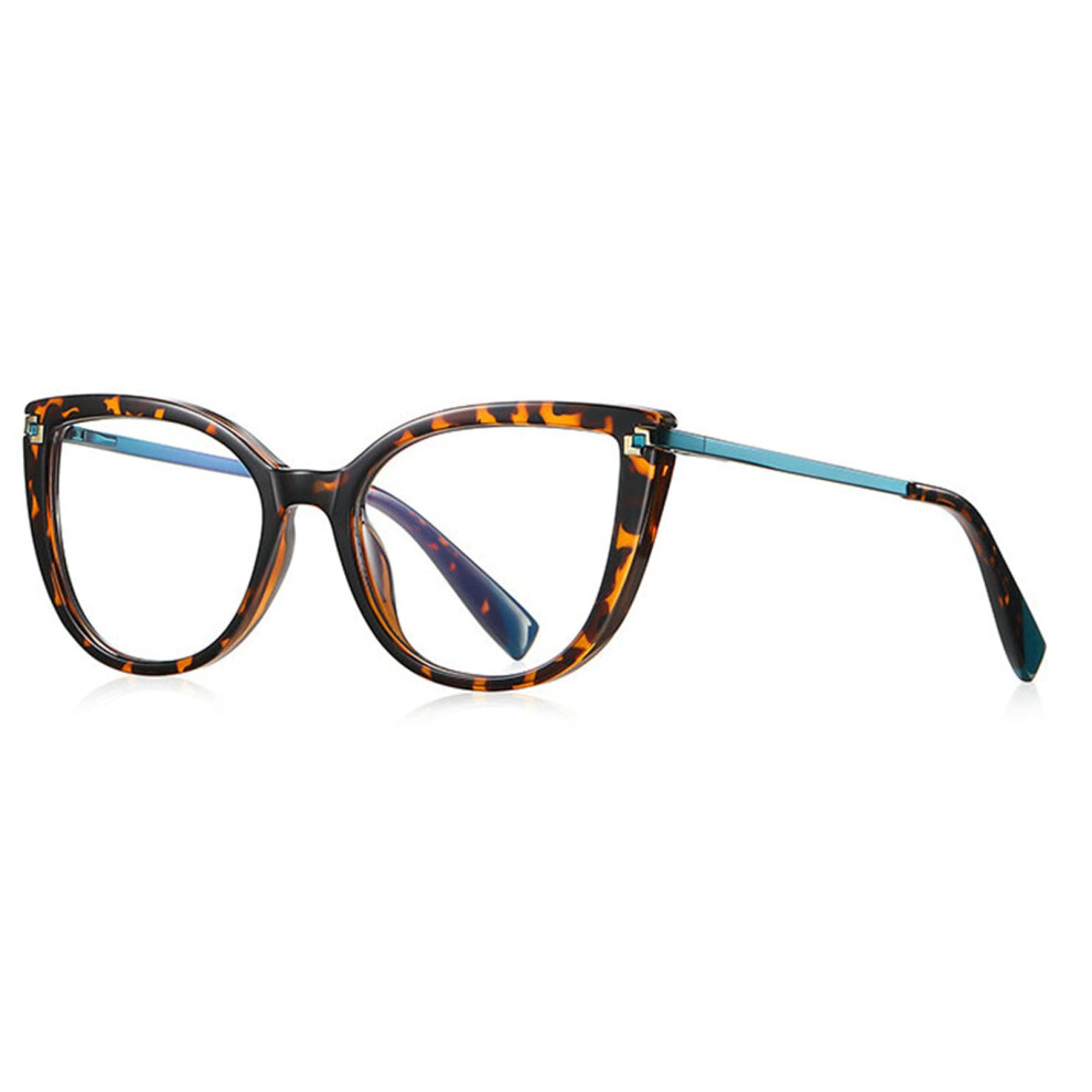 Blue/Light Bifocal Reading Glasses For Women Cat Eye Oversized Blocking Stylish Eyewear With Uv Protection