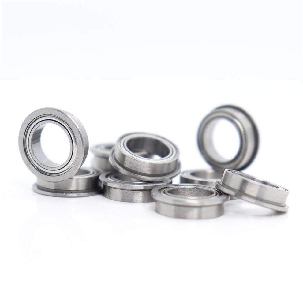 Flanged Bearings Smf128zz 8X12x3.5mm Double Shielded Stainless Steel Ball Bearings 10Pcs Smf128-2Z Z Zz 6276012522036