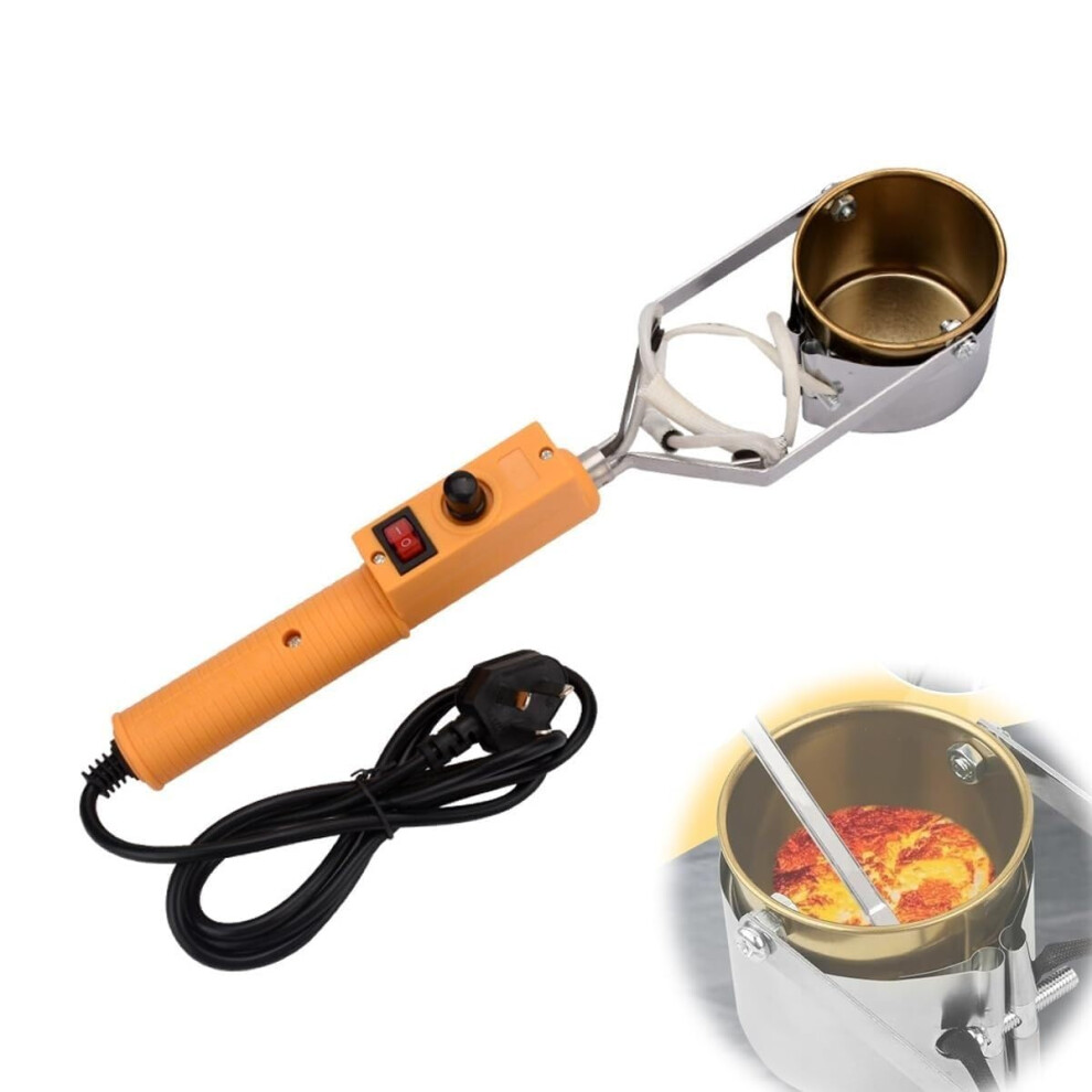 280W Handheld Electric Tin Melting Pot, 1500G Capacity Pewter Melter With 85Mm Depth Crucibles, Adjustable Temperature Control 6276012522449
