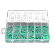 Juego de 270 piezas de juntas tóricas de goma verde, tamaños mixtos, para automóvil