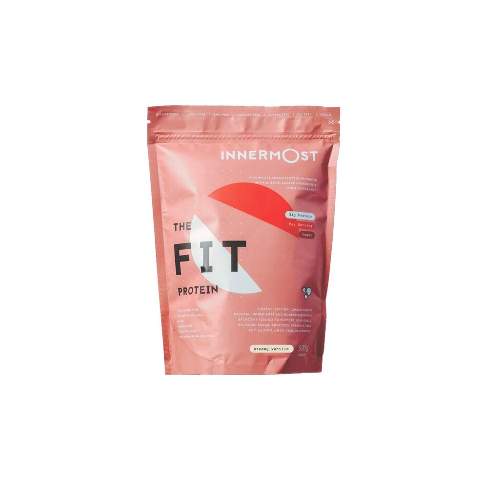 Innermost The Fit Vegan Protein Powder, Creamy Vanilla  With Adaptogens & Superfoods520g