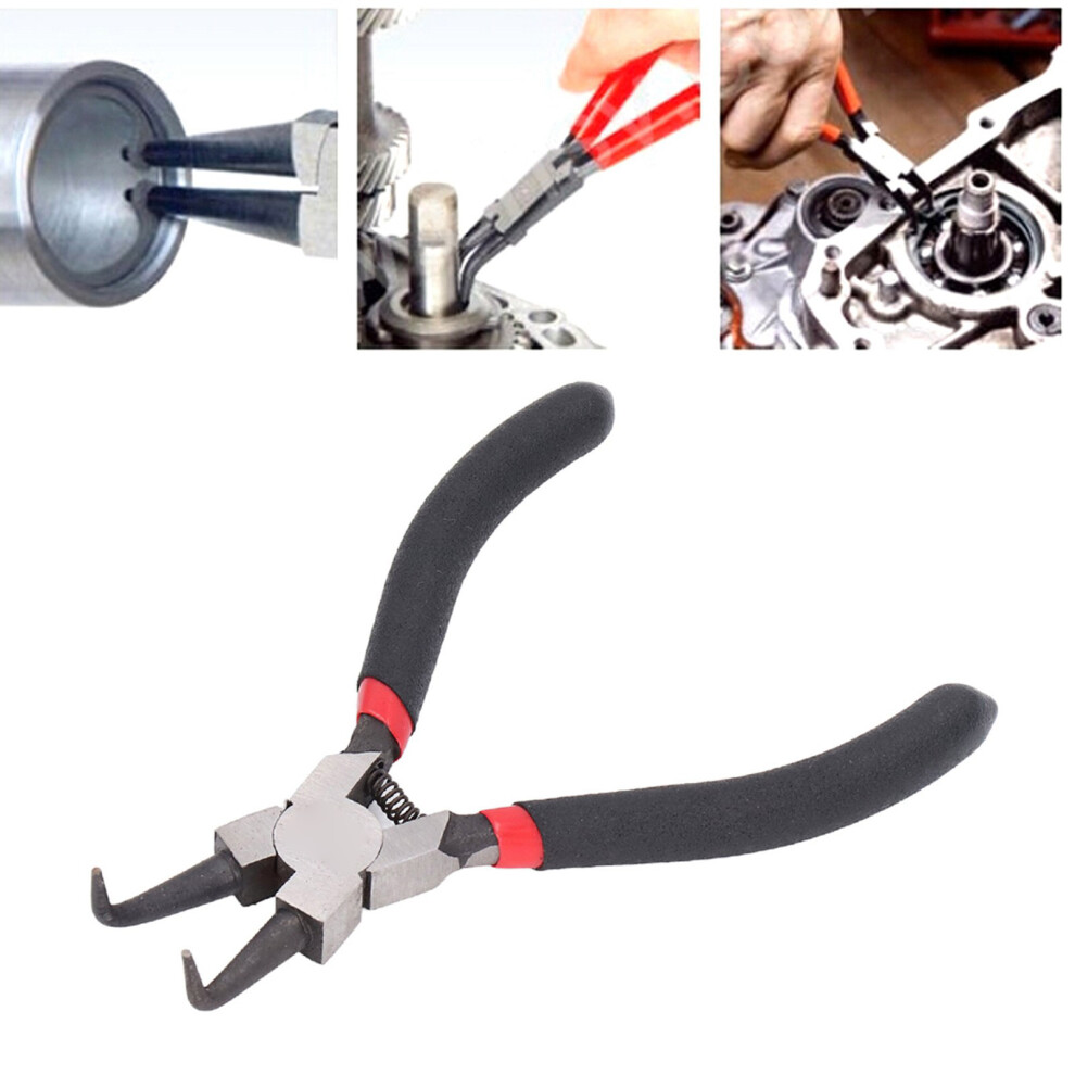 5In Internal Bend Circlip Pliers With Rubber Handle For Easy Operations 9341342413945
