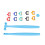 Kit portable de réduction interproximale de l'émail en ABS 1