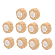 10 pezzi di bendaggio elastico auto-adesivo 1 in x 2 yd, traspirante e flessibile, NUOVO