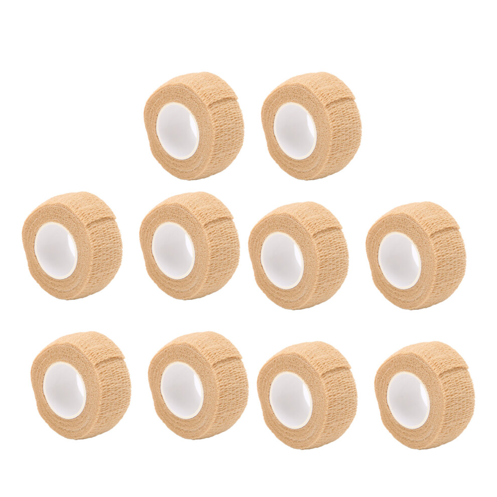 10PCS Self Adhesive Bandage Wrap 1in x 2yd Elastic Breathable Flexible NEW