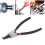 Circlip Pliers 9in External Snap Ring Tool Chrome Vanadium SK-112-9B 15