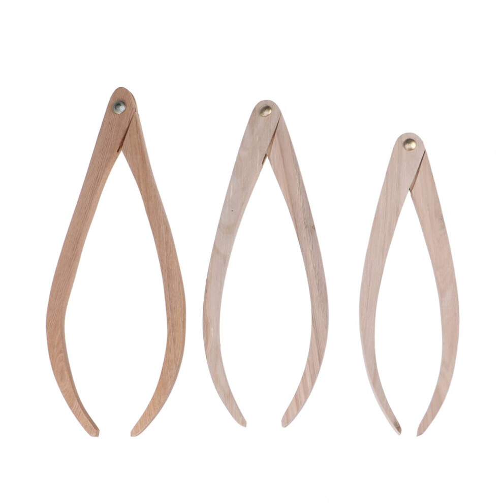 Wooden Calipers Set 8/10/12 Inch For Pottery Clay Ceramic Measuring Tools - Accurate Measurement, Durable Wood Material 6482260712390