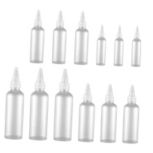 20pcs Precision Applicator Squeeze Bottles for Hair Salon - Plastic Syrup Dispenser with Pointed Mouth for Lotion and Liquids