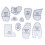 Memory Bear Sewing Patterns Template Set - 10 Pcs Acrylic Ruler Templates for Quilting, Beginner-Friendly Bear Patterns 1