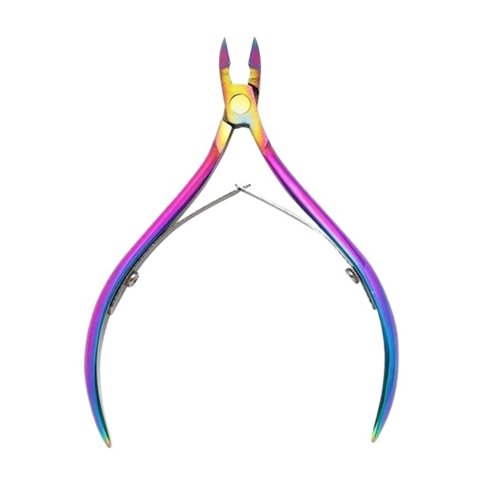 Cuticle Nippers Stainless Steel Nail Clippers for Manicure and Pedicure with Colorful White Paw Design