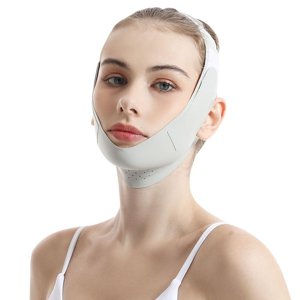 Reusable V-Line Lifting Mask Chin Strap for Sleeping, Double Chin Reducer, Adjustable Face Lift Jawline Shaper