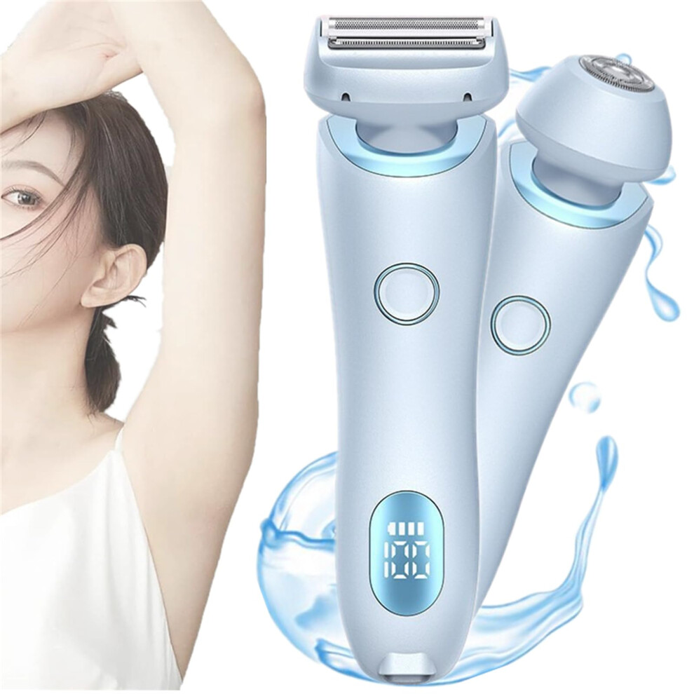 Razor Pro 3.0 for Women, 2 in 1 Electric Shaver, IPX7 Waterproof Wet & Dry, Blue Color
