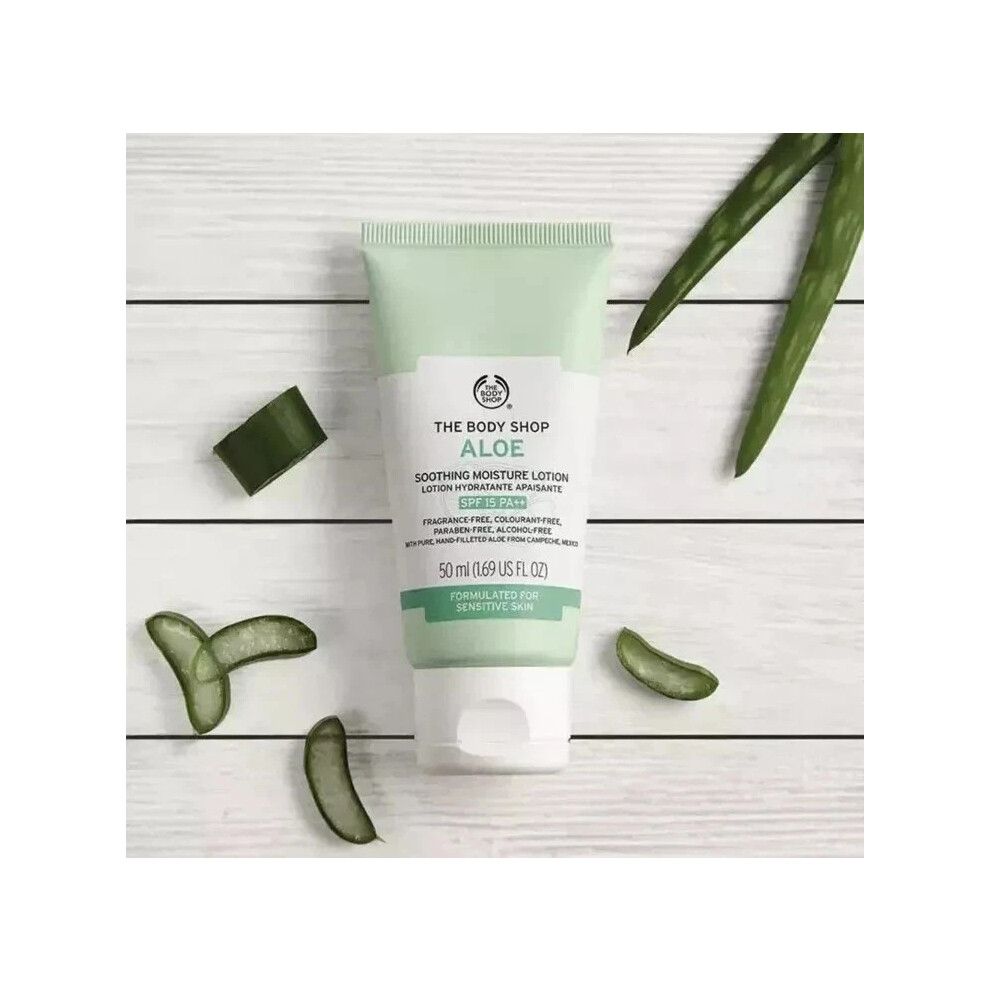 The Body Shop Aloe Body Lotion SPF15 50ml Soothing Moisture