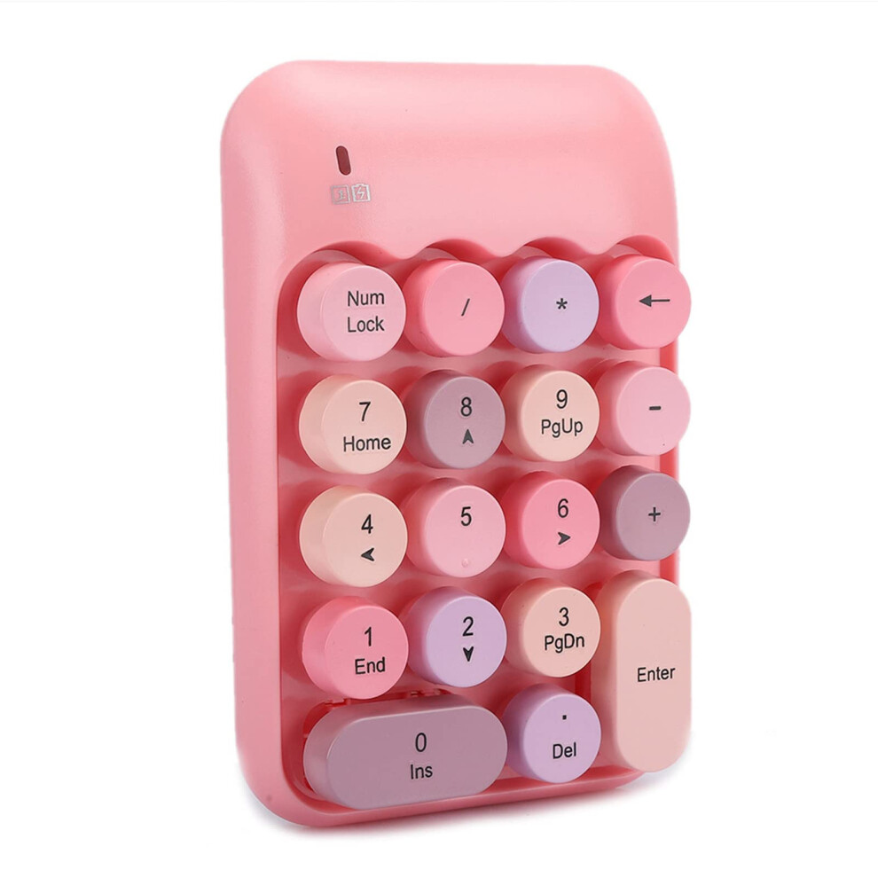 Numpad Waterproof 2.4G Wireless Numeric Keypad, Colorful Design For Financial Accounting On Computers 6482260713588
