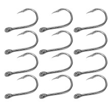 50 Stück Angelhaken für Iseama Hochkohlenstoffstahl Angelhaken mit Barbed Typ für Outdoor-Aktivitäten Typ 6#