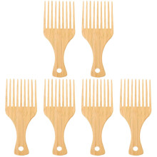 Wide Tooth Hair Combs 6 Pcs Set for Styling and Haircuts Detangle Wet Dry Hair Ideal for Salon Use Women