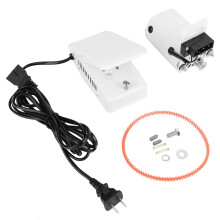 Sewing Machine Motor Kit with Foot Pedal, 110V 100W Overedger Serger Motor for Domestic Use, Metal Overlock Parts, CN Plug