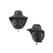 Fishing Hat for Men Women Wide Brim Outdoor Sun Protection Hat with Neck Flap Adjustable Size UV Resistant Material