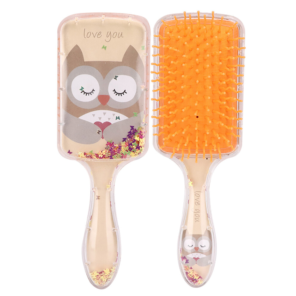 Children Cartoon Sequins Gasbag Hairdressing Comb