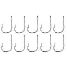 50 Stück Angelhaken für Iseama Fischhaken stachelförmig, aus Hochkohlenstoffstahl mit Bohrung, ideal für Outdoor-Aktivitäten, Typ 9#