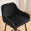 AINPECCA (2, black) 2PCS Bar Stools Velvet/Suede Dining Room Kitchen 10