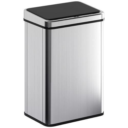 Homcom HOMCOM Kitchen Bin with Fast Motion Sensor, 40L Stainless Steel Sensor Bin 1