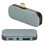 Hub USB-C 5-en-1 PD 100W 10Gbps Plateado USB-C 8