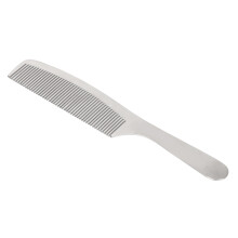 Peine de acero inoxidable de dientes finos para peinar