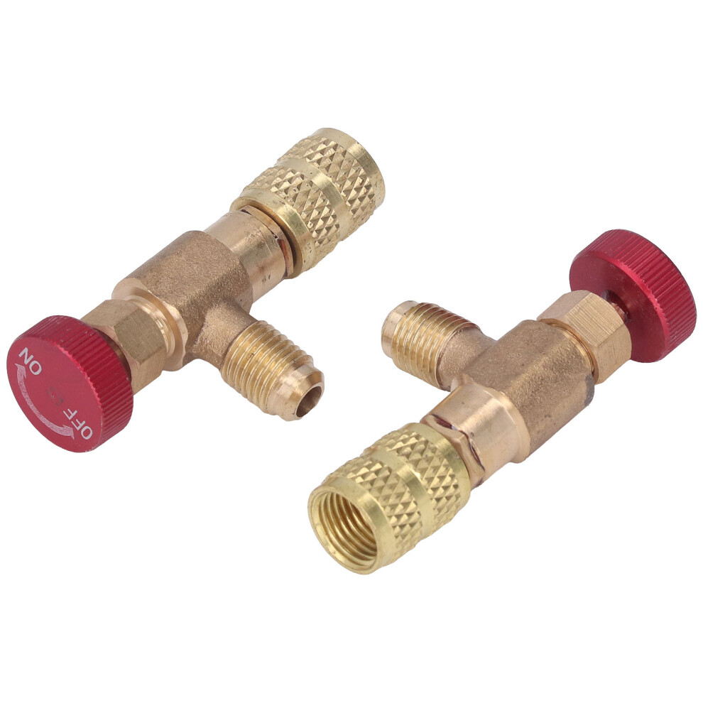 Refrigerant Charging Adapter 2Pcs 1/4Sae Male To 5/16Sae Female Valve R410a 4681342428996