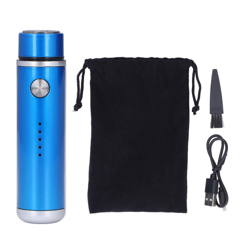 Mini rasoio USB 14500 400 mAh blu ricaricabile 1