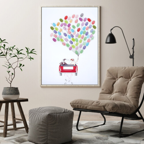 DIY Groom and Bride Wedding Car Pattern 2