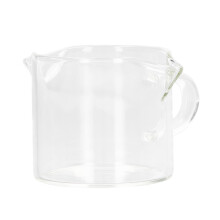 75ml Heat-Resistant Glass Coffee Measuring Cup with Handle & Double Spouts