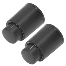 2 piezas de tapón de vino al vacío, negro, 7247 mm