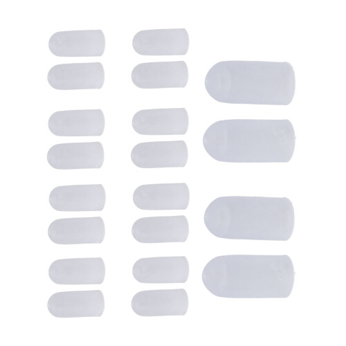 10 Pairs Silicone Toe Guards Soft Protective Friction Shields Various Sizes