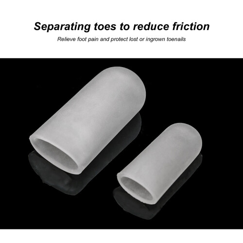10 Pairs Silicone Toe Guards Soft Protective Friction Shields Various Sizes 2