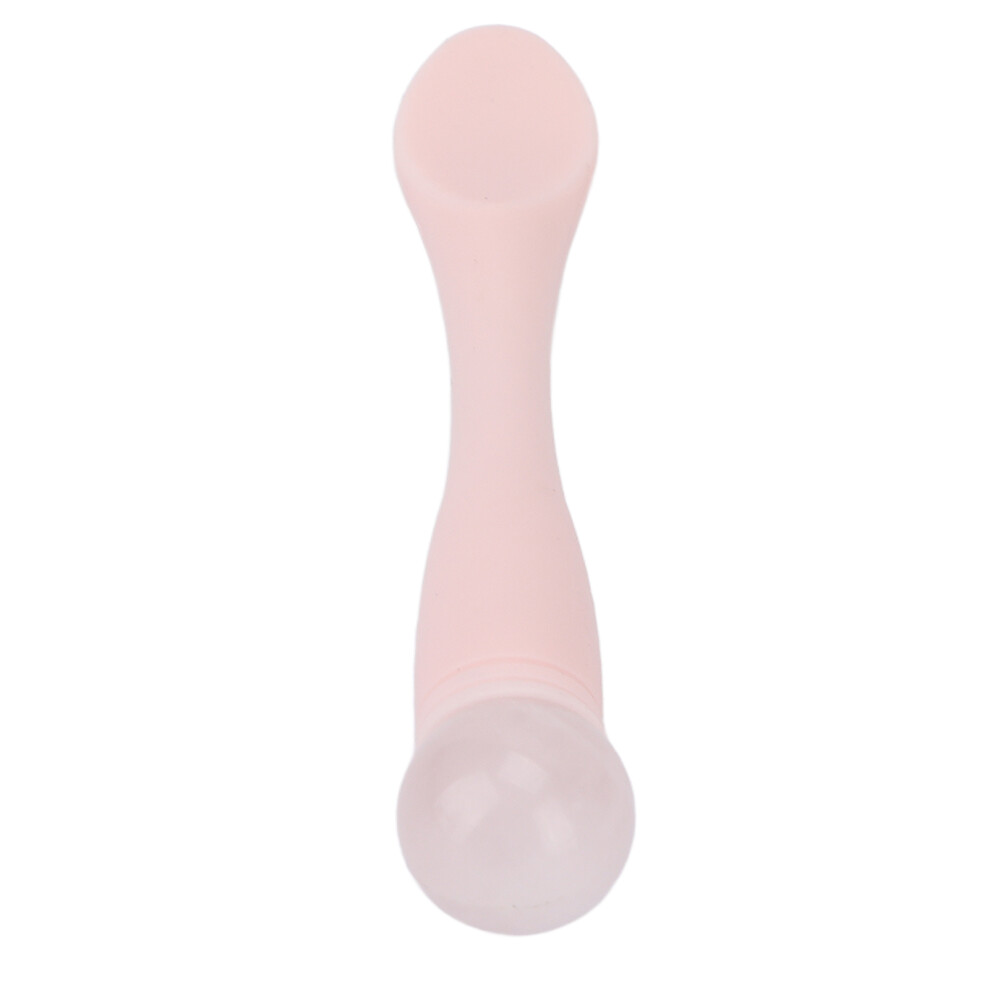 Cream/Pink Jadestone Eye Massage Wand Stick Silicone Face Eye Applicator