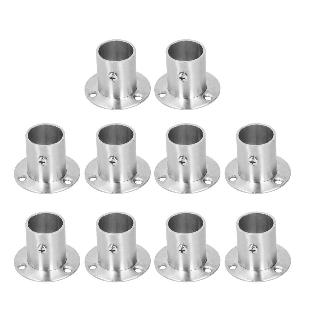 10Set Flanged Holder Base Thicken Stainless Steel 9387669015226