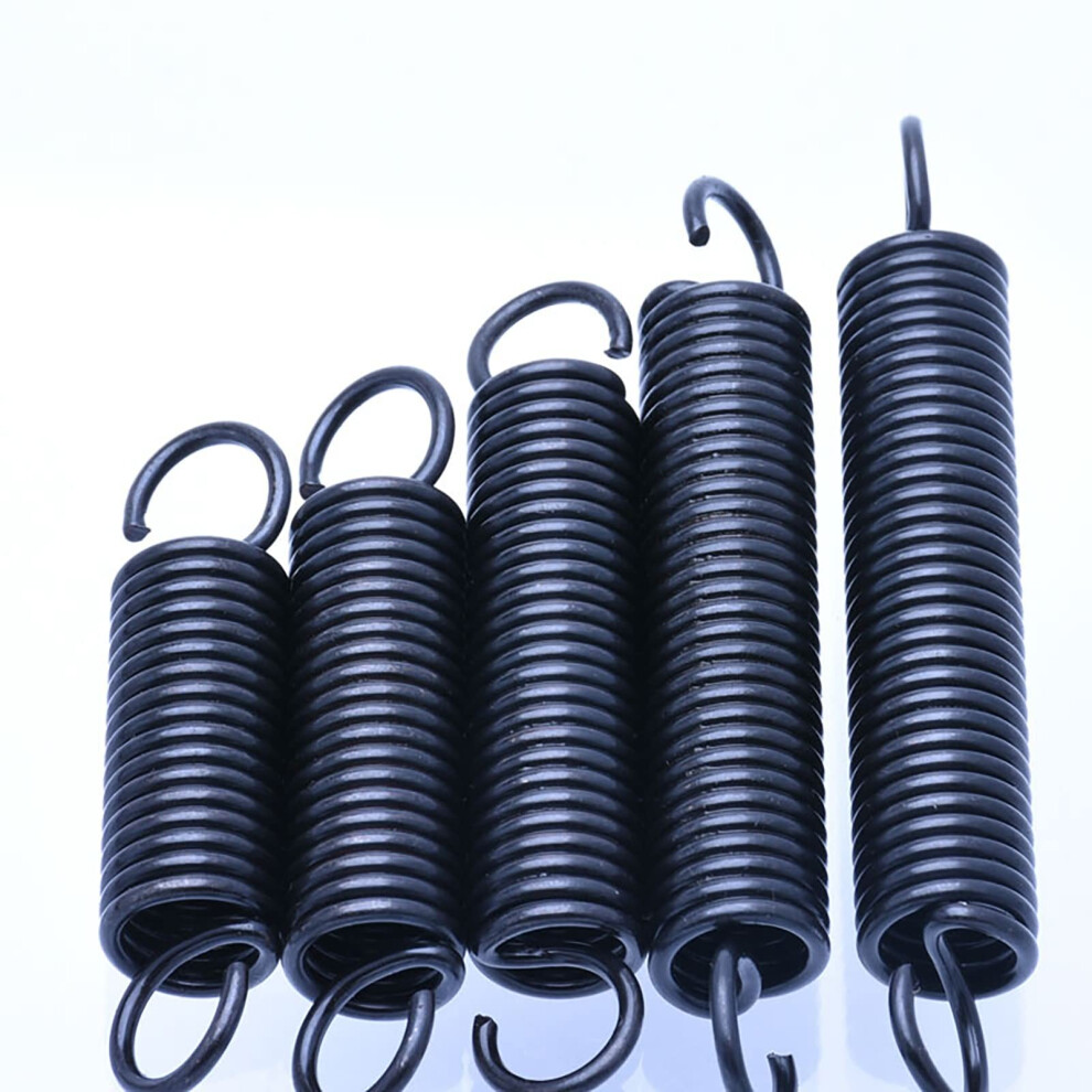 Extension Springs 10Pcs, 0.8Mm Wire Diameter, 10Mm Outer Diameter, 25-60Mm Length, Spring Steel Dual Hook Tension Springs 6276012524207