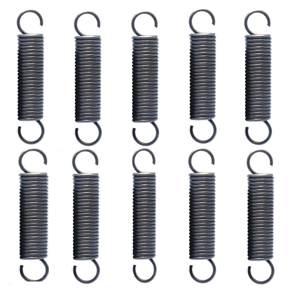 10Pcs Steel Tension Spring With Hooks 4Mm Outer Diameter 0.5Mm Wire Diameter Length 15-60Mm Size 30Mm 6493810713927